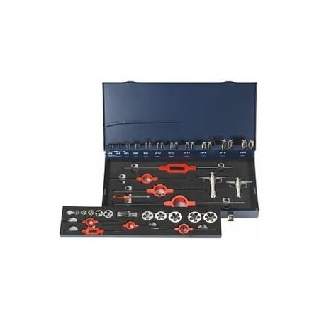 Garant Thread Cutting Set in Metal Case, for Metric Fine Threads: M3-M20 145809 MF3-20